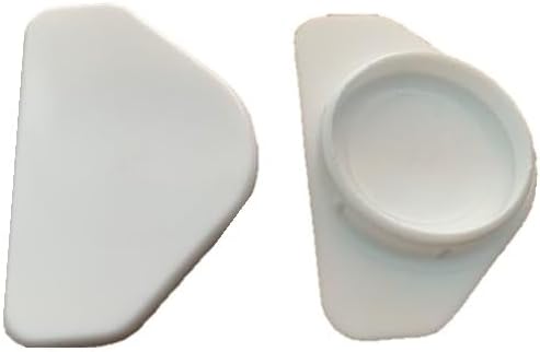 2 pack white winged hinge hole cover cap