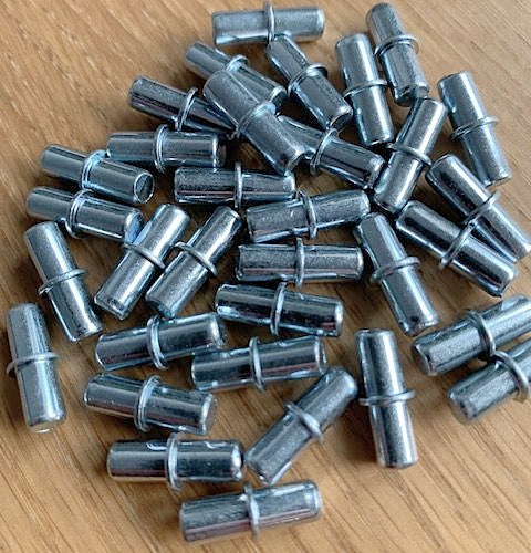 5MM SHELF SUPPORTS PLUG IN PIN STEEL PEGS KITCHEN CABINET CUPBOARD SHELF IKEA PACK OF 12