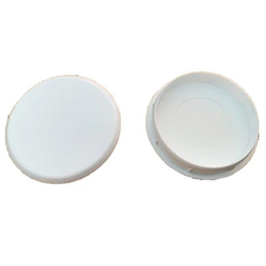 Round Cover Cap - White 35mm Hinge Hole Blank Kitchen, Bedroom, Cabinet