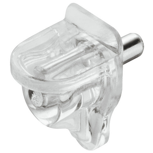 12 x Clear Glass or Wood Shelf Support Brackets 3mm Hole Shelves