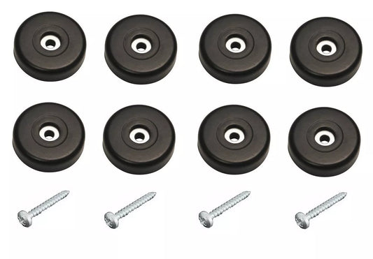 8 x Rubber Feet Large Low Profile 38mm x 10mm Furniture, Amp, Flight Case Audio