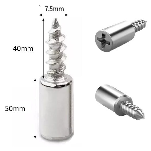Pack of 16 Shelf Support Pegs, Self-Tapping Screw