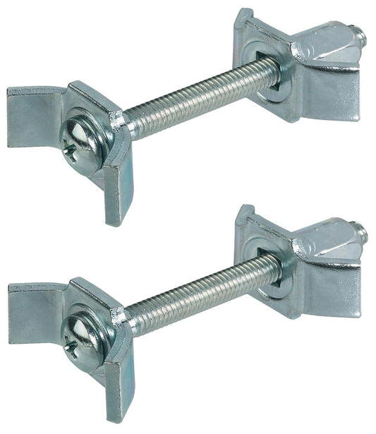 Worktop Connector Bolts Length M6x65mm Galvanized Steel Kitchen Furniture Connecting Screws for Jointing Clamping and Fixing Pack of 2