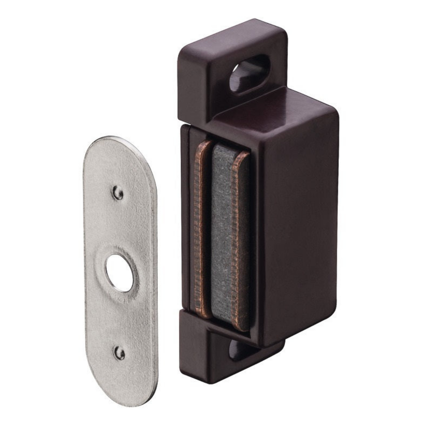 Magnetic Catch Cupboard Door Latch Cabinet Catch Magnet Strong Brown or White